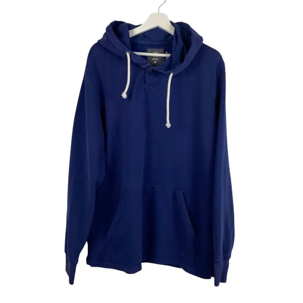 H&M L.O.G.O. Button Front Pullover Hoodie size XL